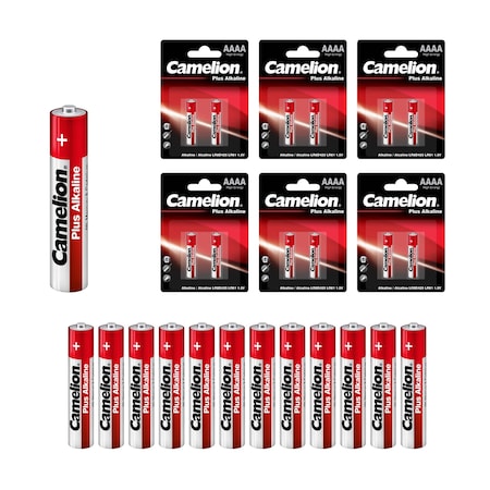 Camelion AAAA LR08 1.5V Alkaline Specialty Battery 12PK LR08-BP2-6